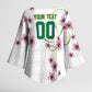 Custom Cameroon Red Stinkwood Floral Kimono Sleeve Blouse Africa Women’s Football Champion Series 2026