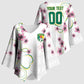 Custom Cameroon Red Stinkwood Floral Kimono Sleeve Blouse Africa Women’s Football Champion Series 2026