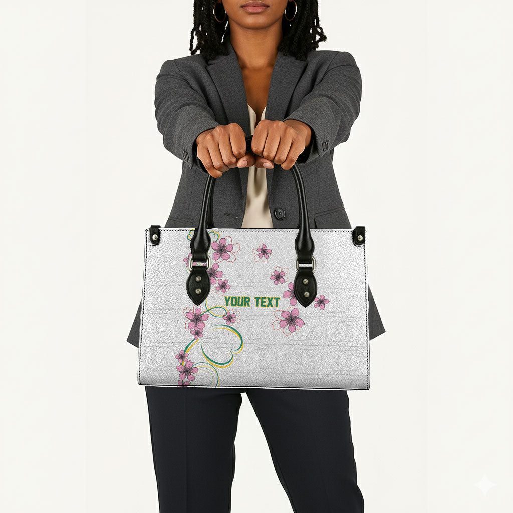 Custom Cameroon Red Stinkwood Floral Leather Bag Africa Women’s Football Champion Series 2026