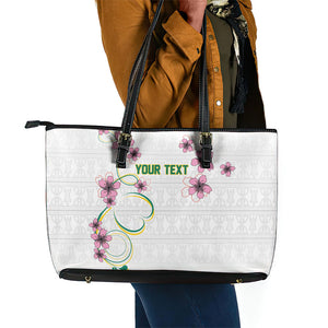 Custom Cameroon Red Stinkwood Floral Leather Tote Bag Africa Women’s Football Champion Series 2026