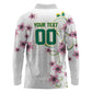 Custom Cameroon Red Stinkwood Floral Long Sleeve Polo Shirt Africa Women’s Football Champion Series 2026