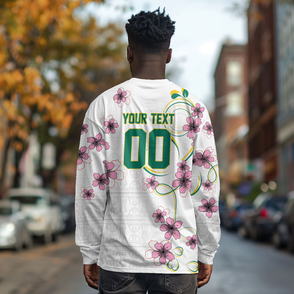 Custom Cameroon Red Stinkwood Floral Long Sleeve Shirt Africa Women’s Football Champion Series 2026