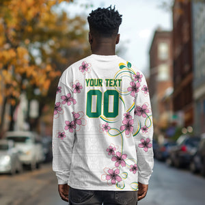 Custom Cameroon Red Stinkwood Floral Long Sleeve Shirt Africa Women’s Football Champion Series 2026