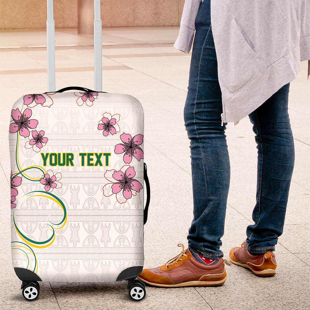 Custom Cameroon Red Stinkwood Floral Luggage Cover Africa Women’s Football Champion Series 2026
