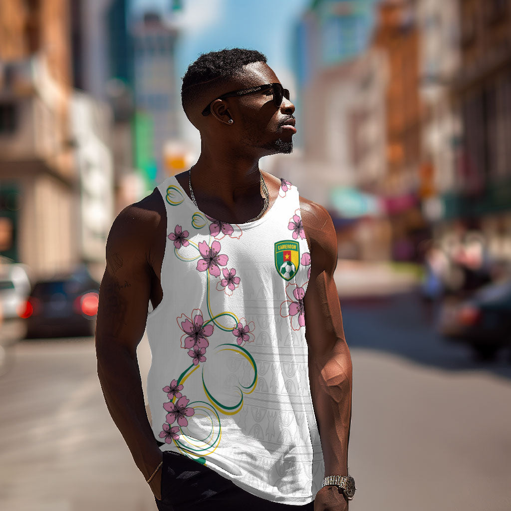 Custom Cameroon Red Stinkwood Floral Men Tank Top Africa Women’s Football Champion Series 2026