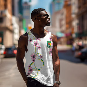 Custom Cameroon Red Stinkwood Floral Men Tank Top Africa Women’s Football Champion Series 2026