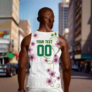 Custom Cameroon Red Stinkwood Floral Men Tank Top Africa Women’s Football Champion Series 2026