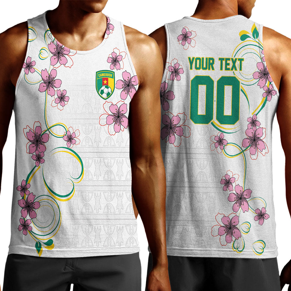 Custom Cameroon Red Stinkwood Floral Men Tank Top Africa Women’s Football Champion Series 2026