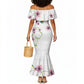 Custom Cameroon Red Stinkwood Floral Mermaid Dress Africa Women’s Football Champion Series 2026