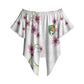 Custom Cameroon Red Stinkwood Floral Off Shoulder Wrap Waist Top Africa Women’s Football Champion Series 2026