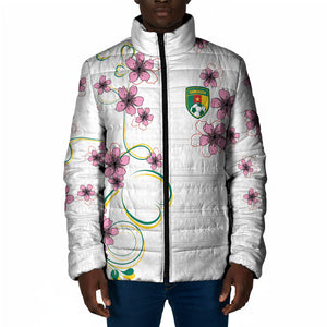Custom Cameroon Red Stinkwood Floral Padded Jacket Africa Women’s Football Champion Series 2026