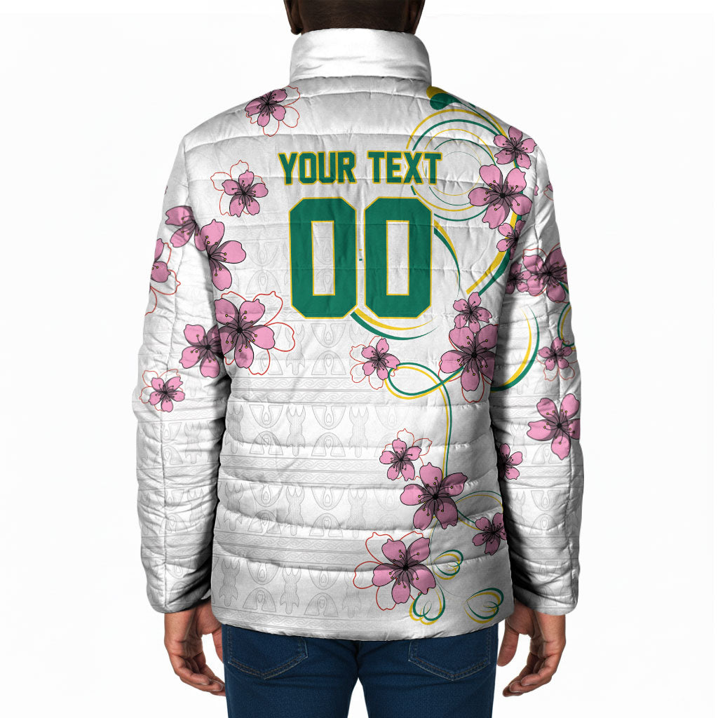 Custom Cameroon Red Stinkwood Floral Padded Jacket Africa Women’s Football Champion Series 2026