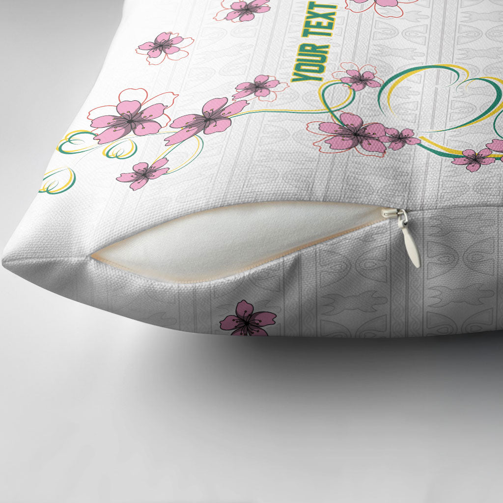 Custom Cameroon Red Stinkwood Floral Pillow Cover Africa Women’s Football Champion Series 2026