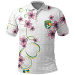 Custom Cameroon Red Stinkwood Floral Polo Shirt Africa Women’s Football Champion Series 2026