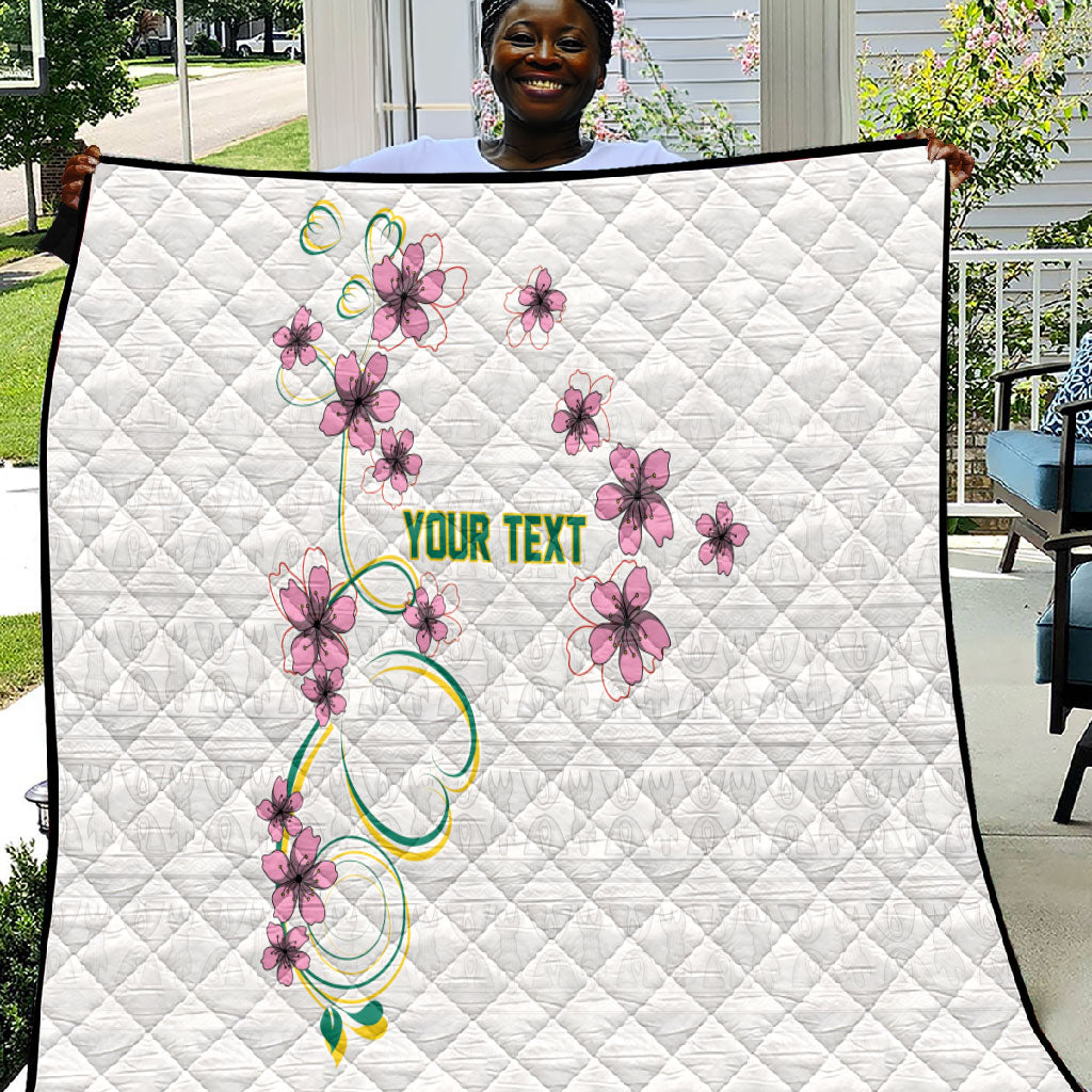 Custom Cameroon Red Stinkwood Floral Quilt Africa Women’s Football Champion Series 2026