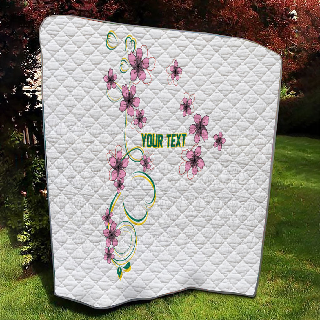 Custom Cameroon Red Stinkwood Floral Quilt Africa Women’s Football Champion Series 2026