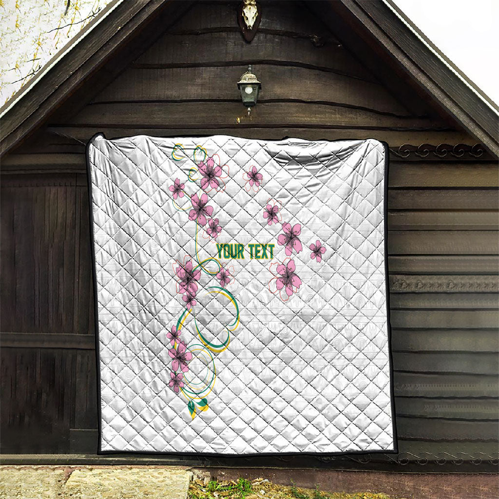 Custom Cameroon Red Stinkwood Floral Quilt Africa Women’s Football Champion Series 2026
