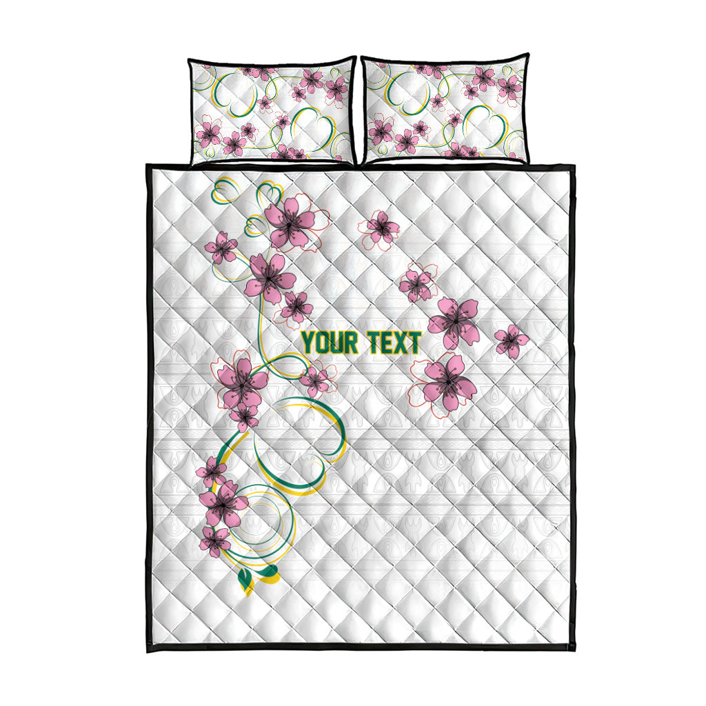 Custom Cameroon Red Stinkwood Floral Quilt Bed Set Africa Women’s Football Champion Series 2026
