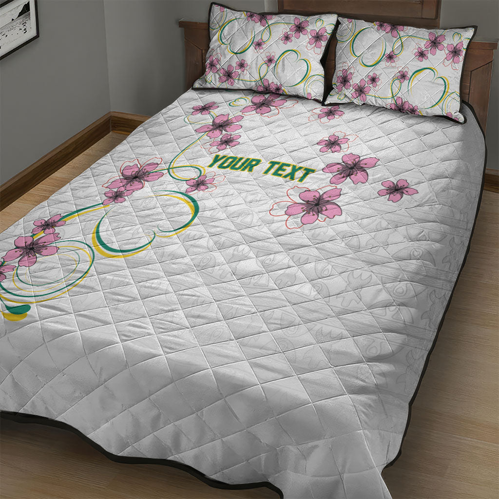 Custom Cameroon Red Stinkwood Floral Quilt Bed Set Africa Women’s Football Champion Series 2026