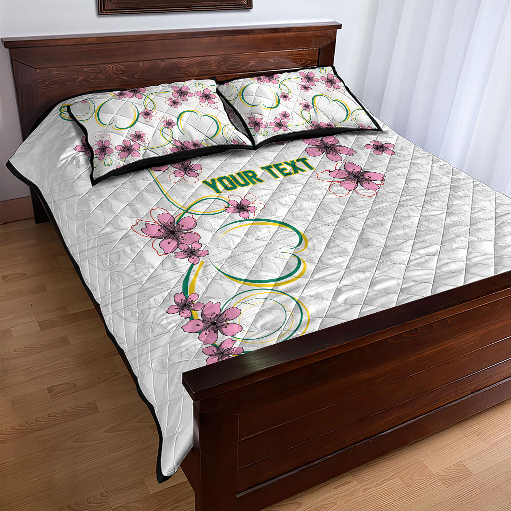 Custom Cameroon Red Stinkwood Floral Quilt Bed Set Africa Women’s Football Champion Series 2026