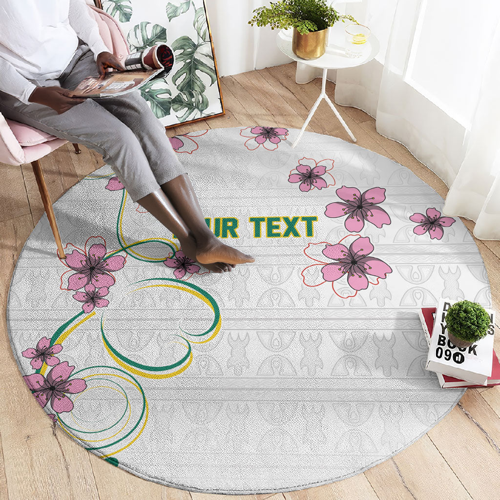 Custom Cameroon Red Stinkwood Floral Round Carpet Africa Women’s Football Champion Series 2026