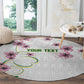Custom Cameroon Red Stinkwood Floral Round Carpet Africa Women’s Football Champion Series 2026