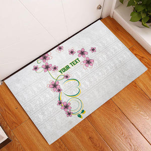 Custom Cameroon Red Stinkwood Floral Rubber Doormat Africa Women’s Football Champion Series 2026