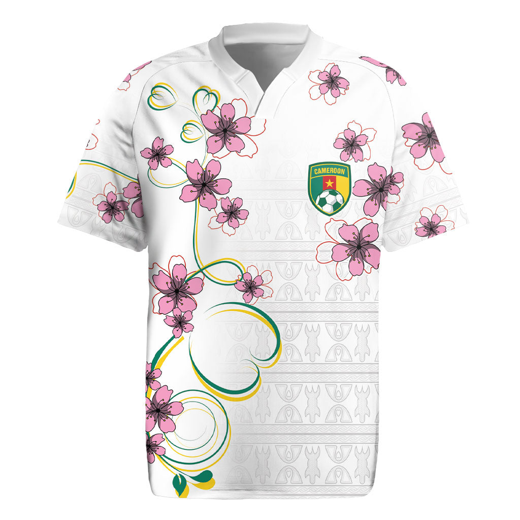 Custom Cameroon Red Stinkwood Floral Rugby Jersey Africa Women’s Football Champion Series 2026