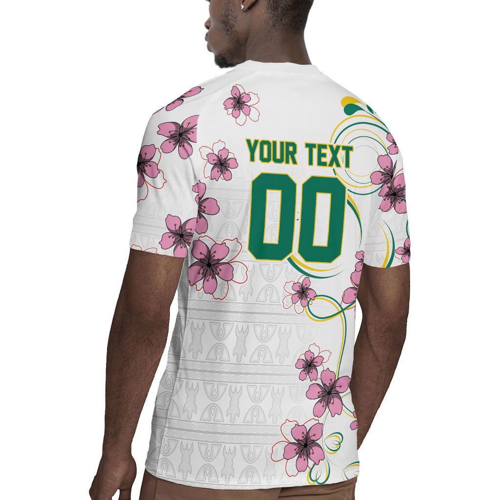 Custom Cameroon Red Stinkwood Floral Rugby Jersey Africa Women’s Football Champion Series 2026