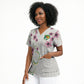 Custom Cameroon Red Stinkwood Floral Scrub Top Africa Women’s Football Champion Series 2026