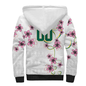 Custom Cameroon Red Stinkwood Floral Sherpa Hoodie Africa Women’s Football Champion Series 2026