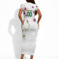 Custom Cameroon Red Stinkwood Floral Short Sleeve Bodycon Dress Africa Women’s Football Champion Series 2026