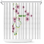 Custom Cameroon Red Stinkwood Floral Shower Curtain Africa Women’s Football Champion Series 2026