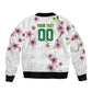 Custom Cameroon Red Stinkwood Floral Sleeve Zip Bomber Jacket Africa Women’s Football Champion Series 2026