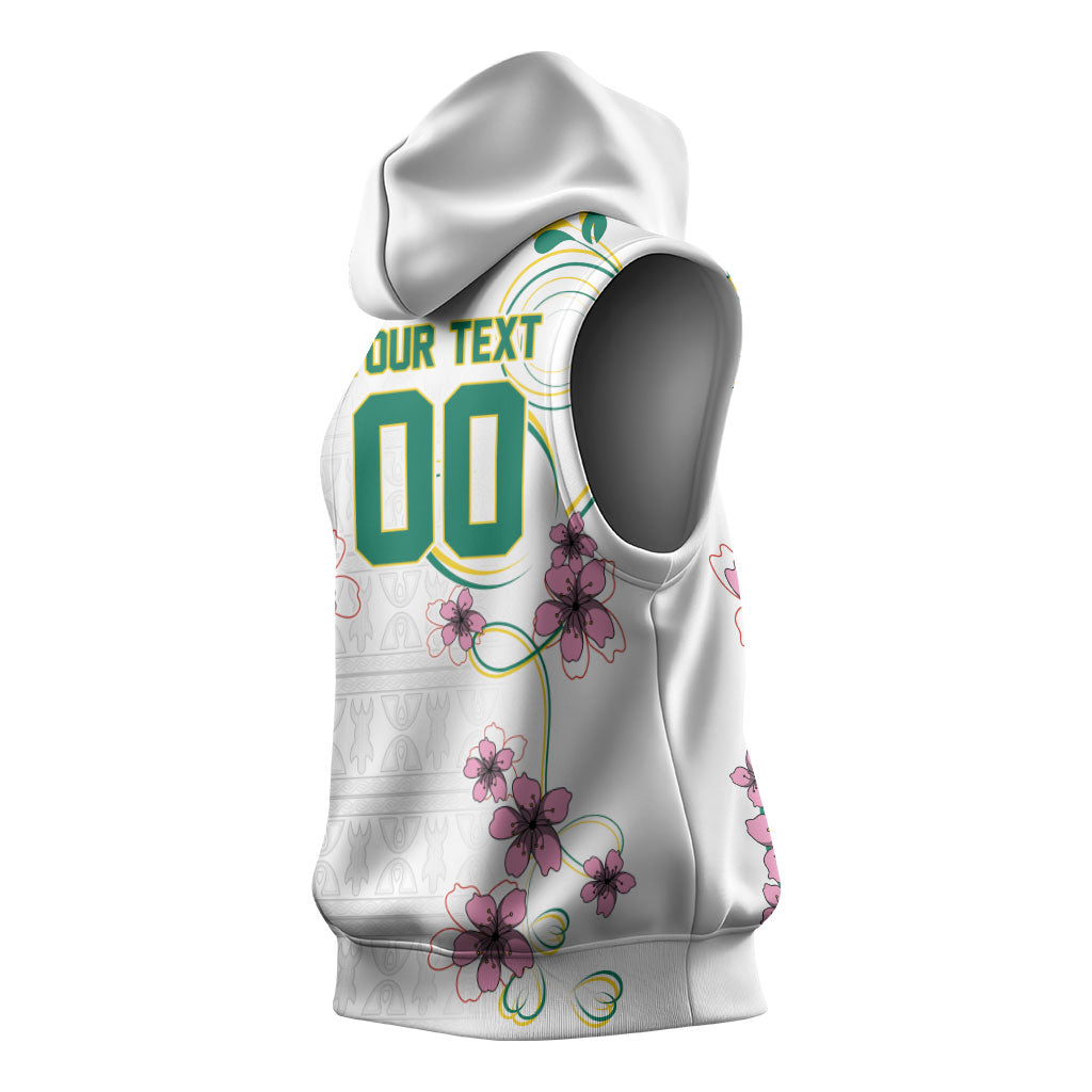 Custom Cameroon Red Stinkwood Floral Sleeveless Hoodie Africa Women’s Football Champion Series 2026