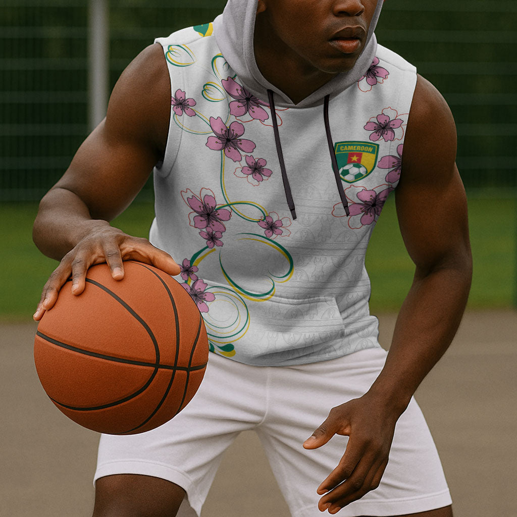 Custom Cameroon Red Stinkwood Floral Sleeveless Hoodie Africa Women’s Football Champion Series 2026