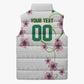 Custom Cameroon Red Stinkwood Floral Sleeveless Puffer Jacket Africa Women’s Football Champion Series 2026