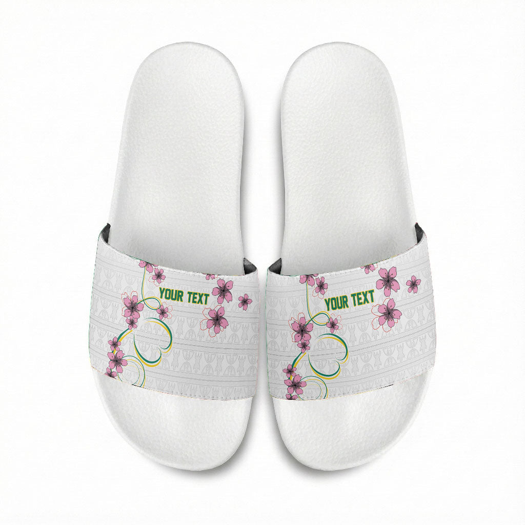 Custom Cameroon Red Stinkwood Floral Slide Sandals Africa Women’s Football Champion Series 2026