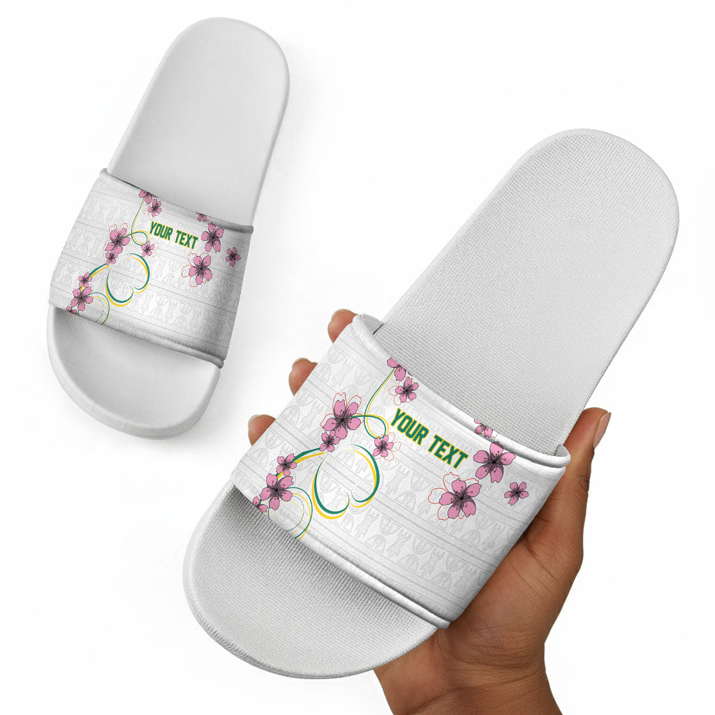 Custom Cameroon Red Stinkwood Floral Slide Sandals Africa Women’s Football Champion Series 2026