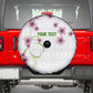 Custom Cameroon Red Stinkwood Floral Spare Tire Cover Africa Women’s Football Champion Series 2026
