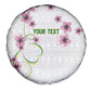 Custom Cameroon Red Stinkwood Floral Spare Tire Cover Africa Women’s Football Champion Series 2026