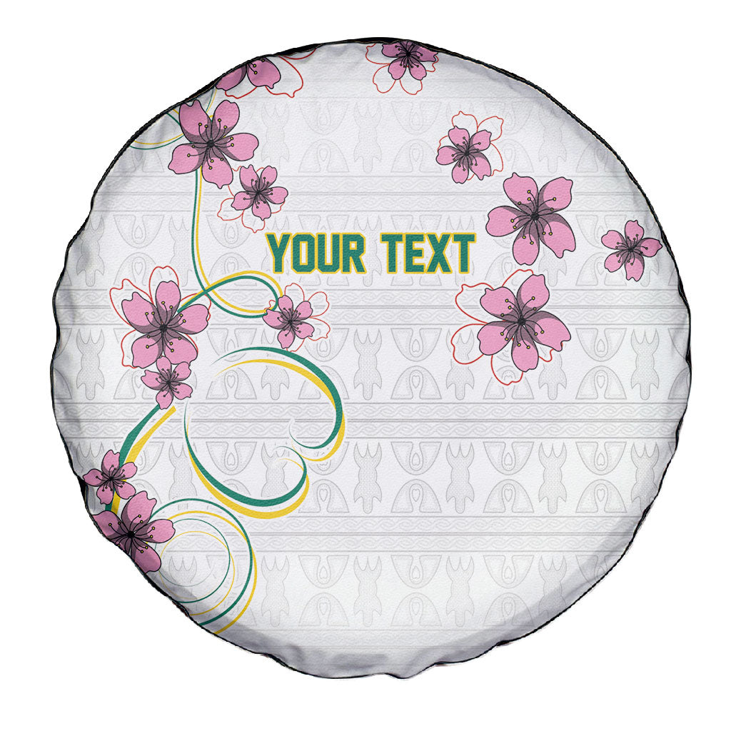 Custom Cameroon Red Stinkwood Floral Spare Tire Cover Africa Women’s Football Champion Series 2026