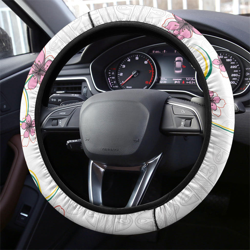 Cameroon Red Stinkwood Floral Steering Wheel Cover Africa Women’s Football Champion Series 2026