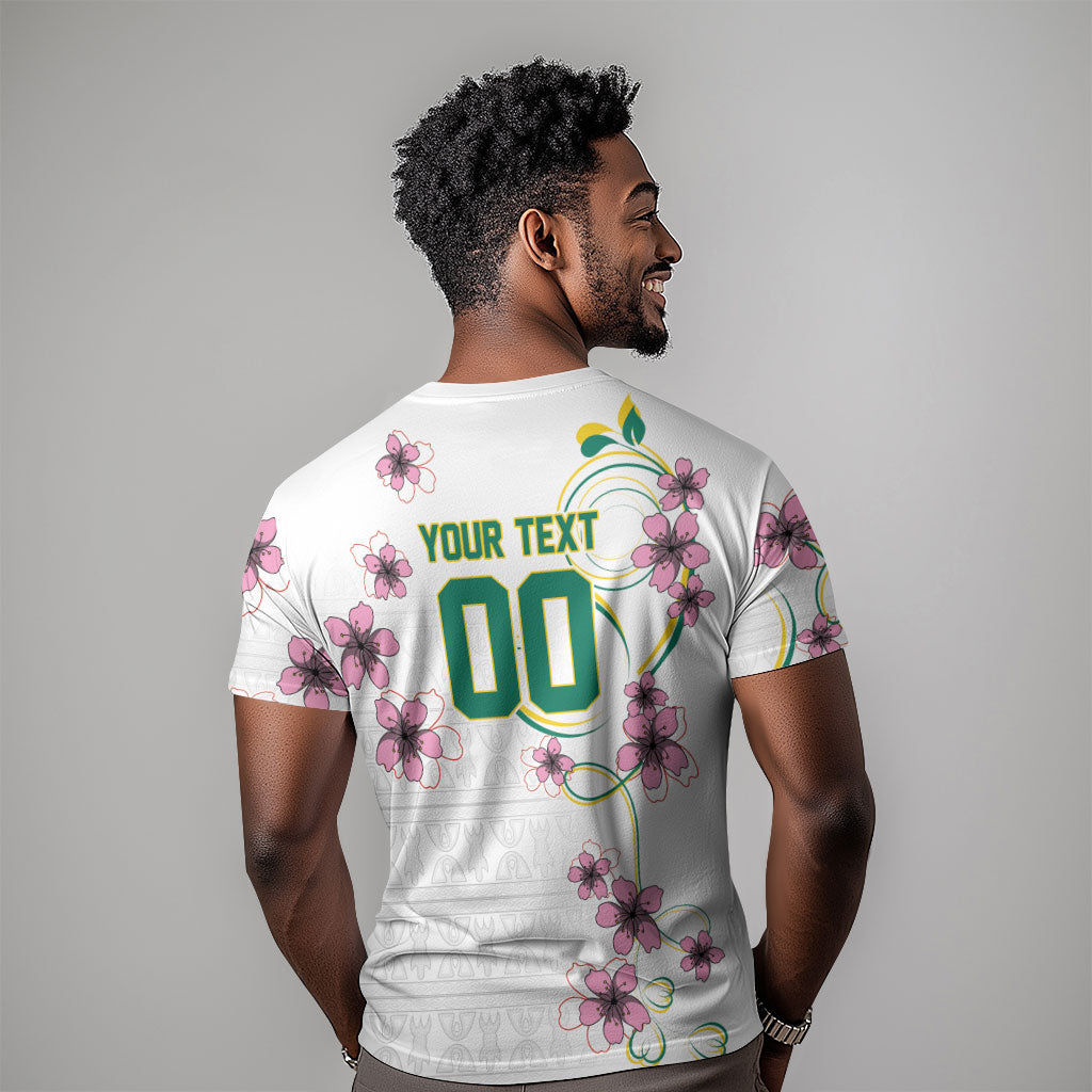 Custom Cameroon Red Stinkwood Floral T shirt Africa Women’s Football Champion Series 2026