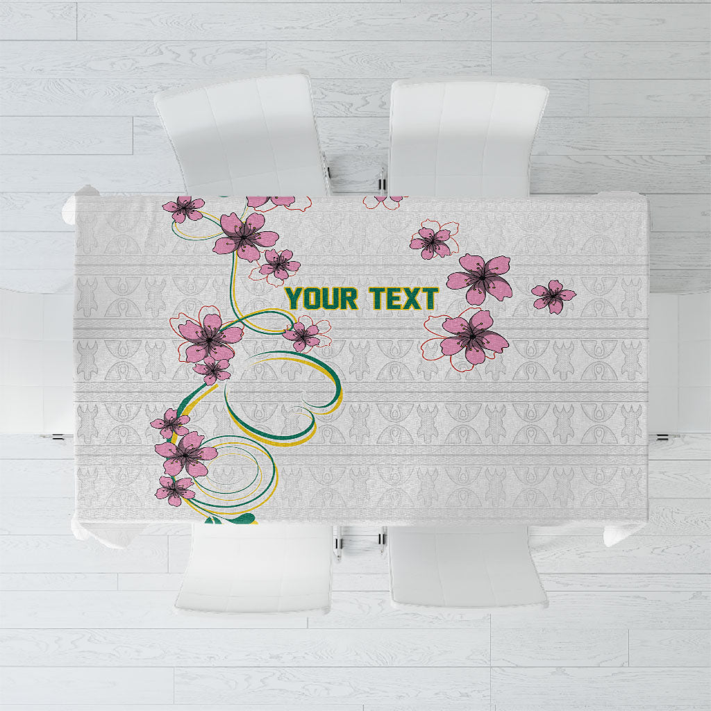 Custom Cameroon Red Stinkwood Floral Tablecloth Africa Women’s Football Champion Series 2026