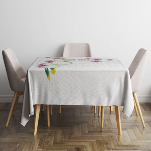 Custom Cameroon Red Stinkwood Floral Tablecloth Africa Women’s Football Champion Series 2026