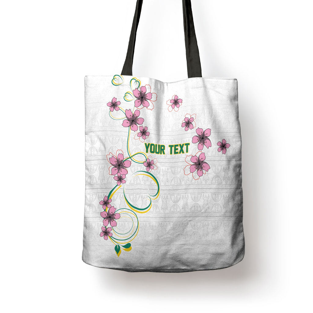 Custom Cameroon Red Stinkwood Floral Tote Bag Africa Women’s Football Champion Series 2026