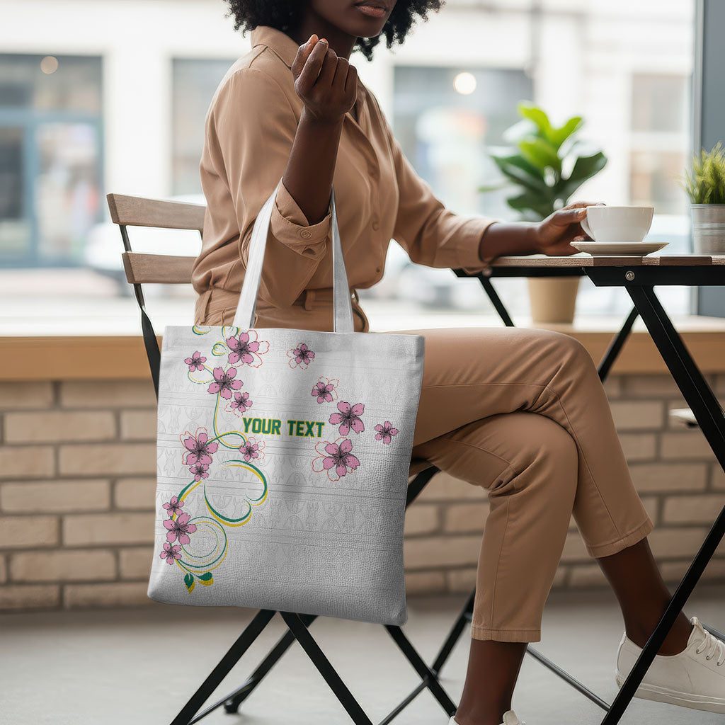 Custom Cameroon Red Stinkwood Floral Tote Bag Africa Women’s Football Champion Series 2026
