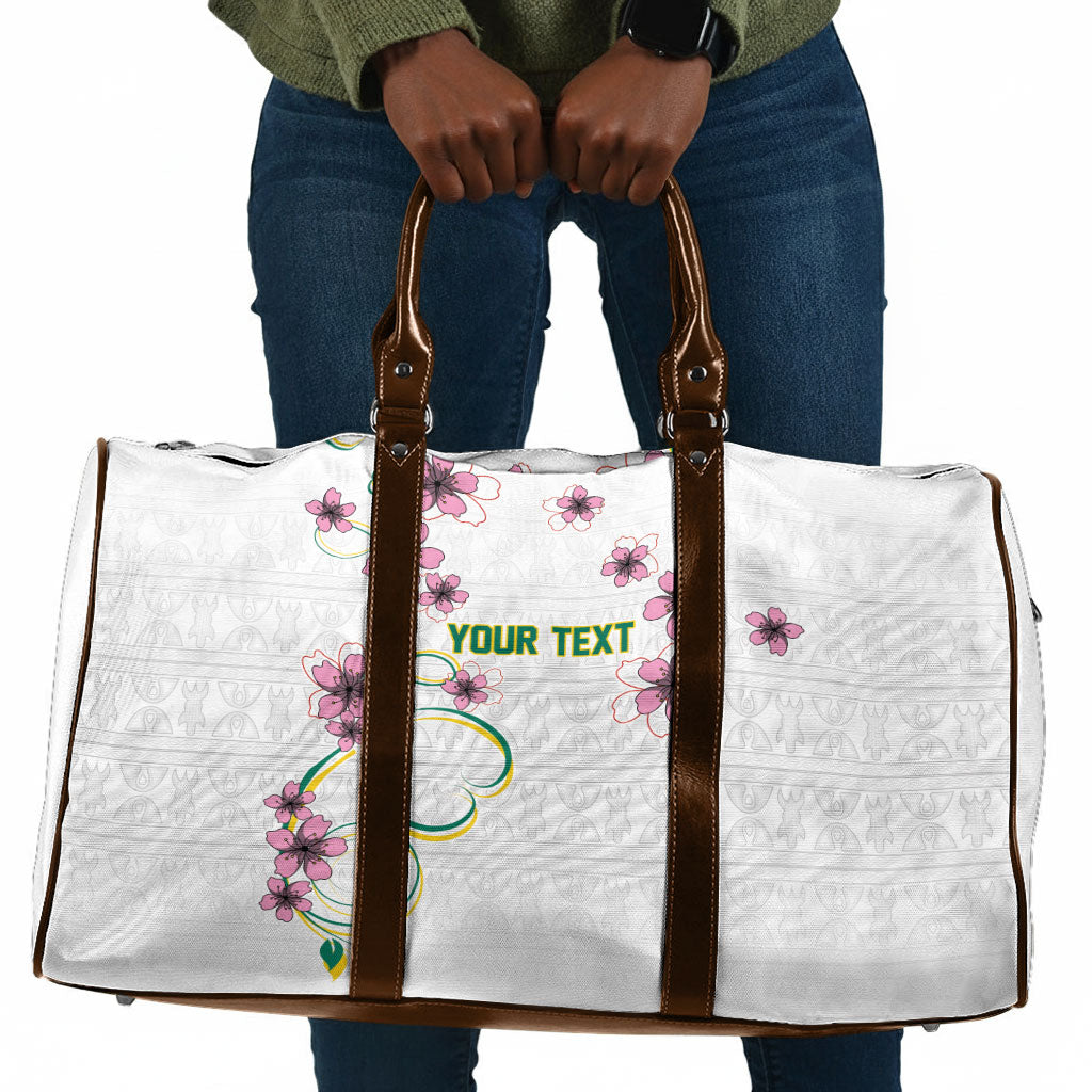Custom Cameroon Red Stinkwood Floral Travel Bag Africa Women’s Football Champion Series 2026