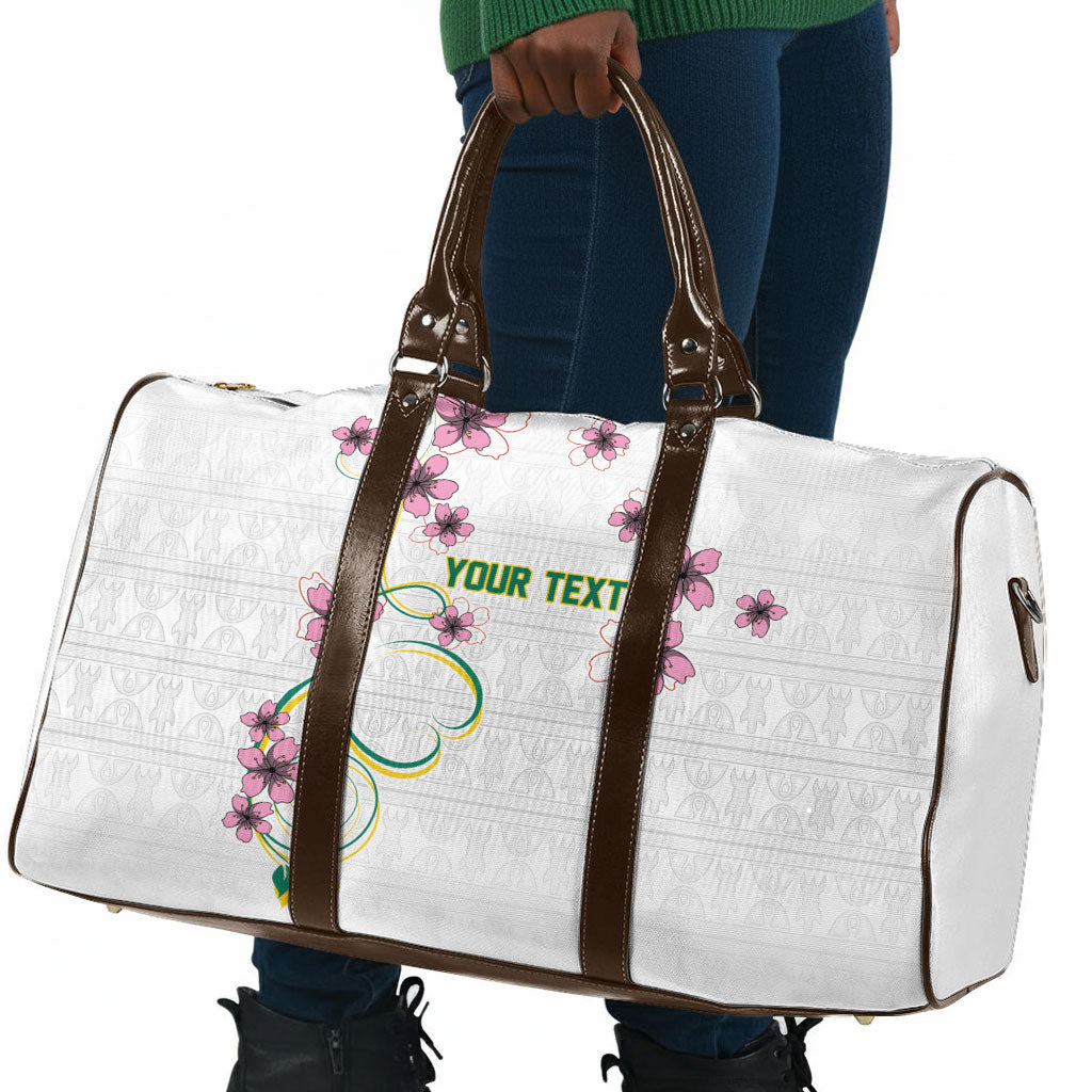 Custom Cameroon Red Stinkwood Floral Travel Bag Africa Women’s Football Champion Series 2026